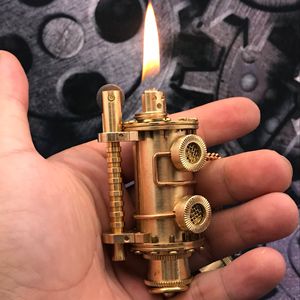纯手工火机纯铜蒸汽朋克煤油打火机 复古老式怀旧收藏级礼物男士