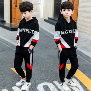 童装男童春装套装2019新款韩版儿童中大童运动洋气两件套男孩潮衣