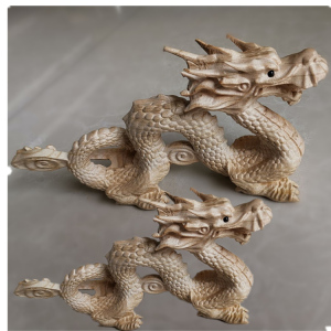 00祥来桃都旗舰店天猫飞龙旋运立体雕刻桃木龙项链吊坠钥匙扣 木雕