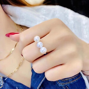 直播开蚌一蚌多珠无核高产小圆珠多多ak淡水珍珠活蚌自己开包邮