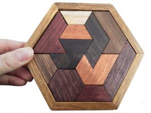 十一块老教智力拼板伤脑筋积木数字七巧板拼图老人益智玩具0人付款11