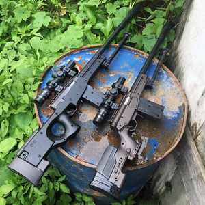 awm抛壳狙击枪手动跳壳玩具枪手抢巴雷特单发水晶弹枪软弹下供弹