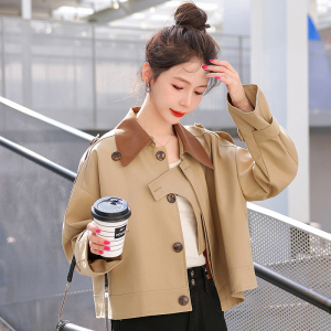 卡其色风衣女春秋短款小个子小款高端大牌2024新款爆款二八月外套