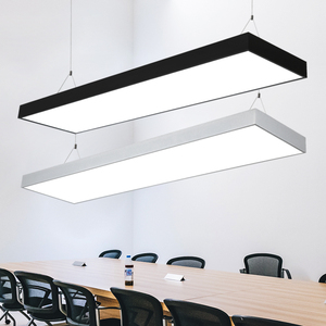 直角长形灯LED长条灯现代办公室写字楼会议室工作室商场工程吊灯