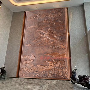 铜浮雕定制大型铜浮雕室内装饰铜壁画铜板画室外墙面铜浮雕墙厂家