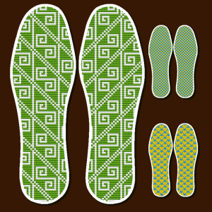 新款十字绣鞋垫满天星手工刺绣带针带线满绣半成品不掉色,吸汗