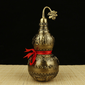 百草明咒葫芦摆件家居招财旺风水宝葫芦化煞镇宅辟邪六字真言葫芦