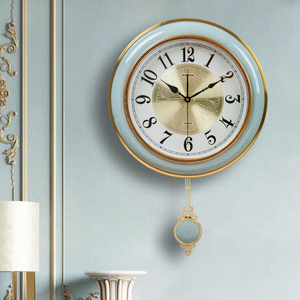 挂钟客厅时尚摇摆装饰钟表大气创意个性挂表家用欧式时钟9人付款586