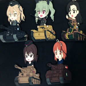 少女与战车钥匙扣动漫周边 四号坦克虎式