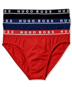 hugo boss内裤男三角裤3条纯色亲肤棉爸爸男友送礼物jx 803673
