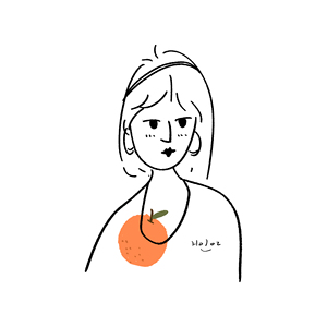 花椒子ins风格手绘卡通头像简笔画线条抽象diy照片转插画生日礼物