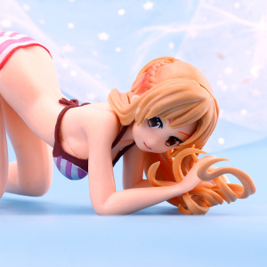 刀剑神域趴姿亚丝娜泳装手机桌面支架摆件压面美女宅男二次元手办