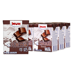 丹麦 甘蒂牧场 MUH牧牌 巧克力味牛奶 200ml*12盒 进口低脂牛奶