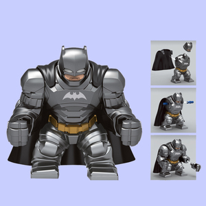 绝版第三方兼容乐高积木正义联盟重装蝙蝠侠反超人拼装人仔玩具