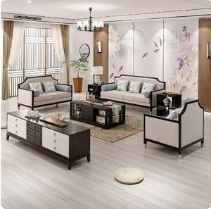 新中式沙发组合现代简约实木沙发酒店别墅家名宿禅意客厅家具现货