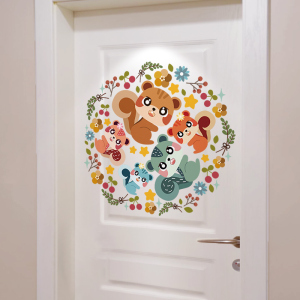 门上贴纸装饰贴画卧室温馨