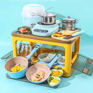 儿童迷你小厨房真煮全套可做饭厨具真实版网红煮饭套装女孩玩具