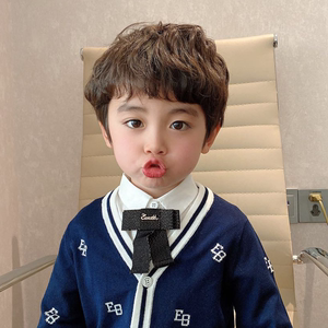 儿童假发男宝宝可爱卷发婴童短发萌娃写真自然卷透气蓬松整顶发套