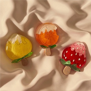 手机支架水晶可爱红色草莓棒棒糖支撑架桌面懒人追剧简约卡通背贴