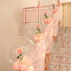 楼梯装饰结婚婚礼婚房布置扶手创意浪漫拉花纱幔套装婚庆用品大全