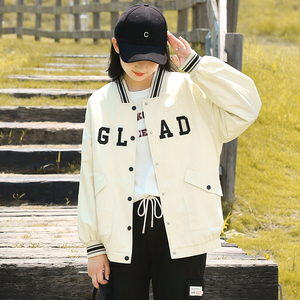 少女棒球服外套春秋季韩版宽松高中初中学生秋装大童女生风衣夹克