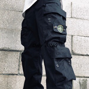 stone island 石头岛 多口四袋运动机能 宽松休闲直筒长裤 工装裤