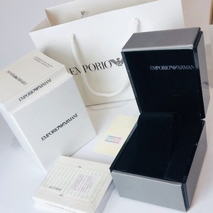 阿玛尼手表盒子armani手表包装盒表盒专柜盒正品礼品盒高档盒子