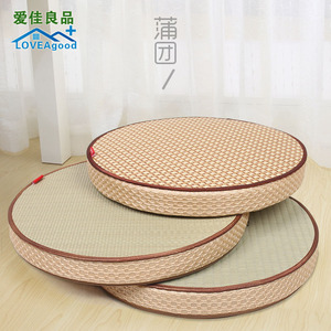 草编蒲团垫 汗蒸馆垫子茶室榻榻米垫子茶道垫 汗蒸房坐垫蒲团垫