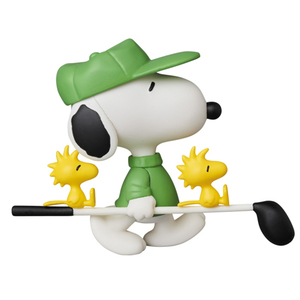 日本购回正版史努比糊涂塌客塔克高尔夫球手摆件玩具收藏手办潮玩