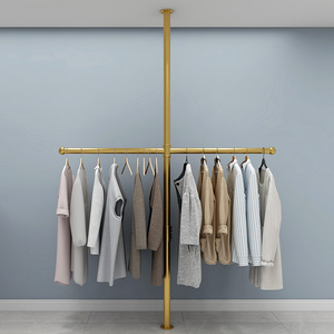 顶天立地晾衣架飘窗