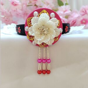 朝鲜头饰新款朝鲜族头饰少数民族发饰女童韩服宫廷舞配饰发箍发辫