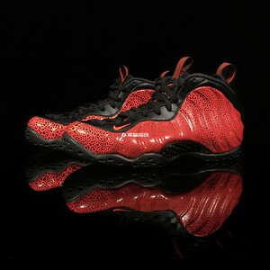 耐克nike foamposite one lava男子黑红熔岩喷泡篮球鞋314996-014