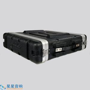 2U航空箱ABS塑料机柜19寸设备机架U箱音响话筒接收机功放视频箱子