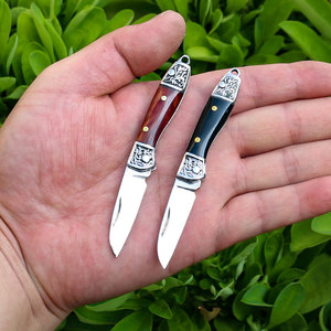 小刀小号迷你随身锋利折叠刀创意拆快递精致开刃便携小挂件钥匙刀