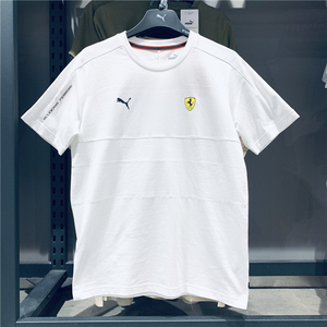 正品彪马puma x ferrar法拉利联名男运动t恤休闲短袖596143 02 05