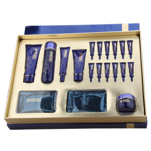 丸美大溪地蓝珊瑚矿物水养spa礼盒7件套补水保湿淡纹美容院用套盒