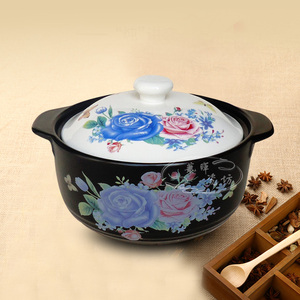 韩式彩色砂锅炖锅 陶瓷煲汤 明火耐高温养生汤煲煮粥