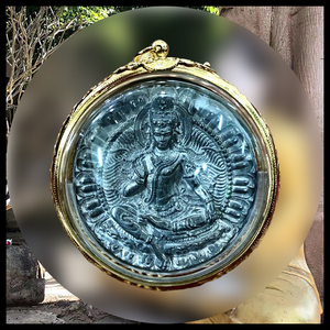 泰国特色2550龙婆龙耐泽度金金属版含壳无鉴定卡现货包邮寅之宅