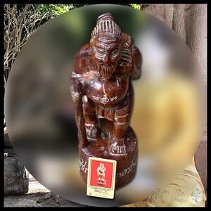 泰国特色龙婆宋鹏徐祝储蓄老人带文木质供奉ddpra卡现货寅之宅