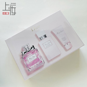 dior/迪奥小姐花漾甜心女士香水套装身体乳三件套 男士香水中小样