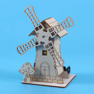 手工电动风车创意