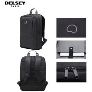 法国大使DELSEY双肩包男女休闲电脑包商务简约背包会议礼品印logo