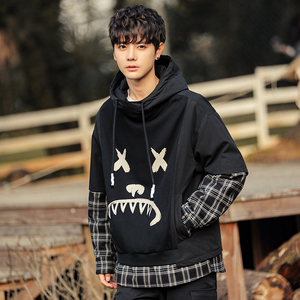 卫衣型套头羽绒服男潮牌ins潮流百搭帅气加厚防寒保暖外套上衣服