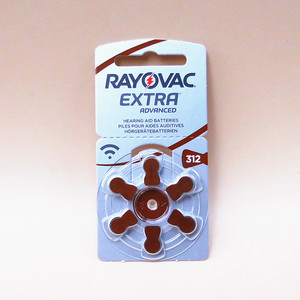 不通用英国进口雷特威rayovac extra 312号助听器电池pr41 145v板