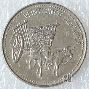 包邮多米尼加25分硬币美洲外国硬币钱币 各国外币24mm 收藏真货币