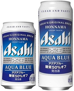 日本原裝进口asahi朝日本生啤酒 aqua blue半糖清爽气泡酒