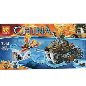 兼容乐高70220气功传奇剑齿虎摩托车男孩将牌79076拼装积木益智玩