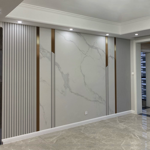 定制现代简约竹木纤维护墙板客厅电视背景墙板立体影视集成墙扣板