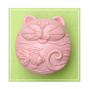 手工皂模具 牛油蛋糕烘焙模具石膏香皂肥皂食品级硅胶小猫咪