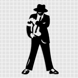 mj迈克杰克逊 反光防水创意汽车贴花 改装装饰车身后档车尾贴纸